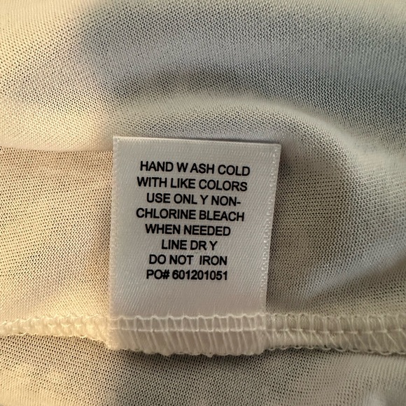 North Shore Blue and White A-line Leaf Print Dress - Picture 9 of 9